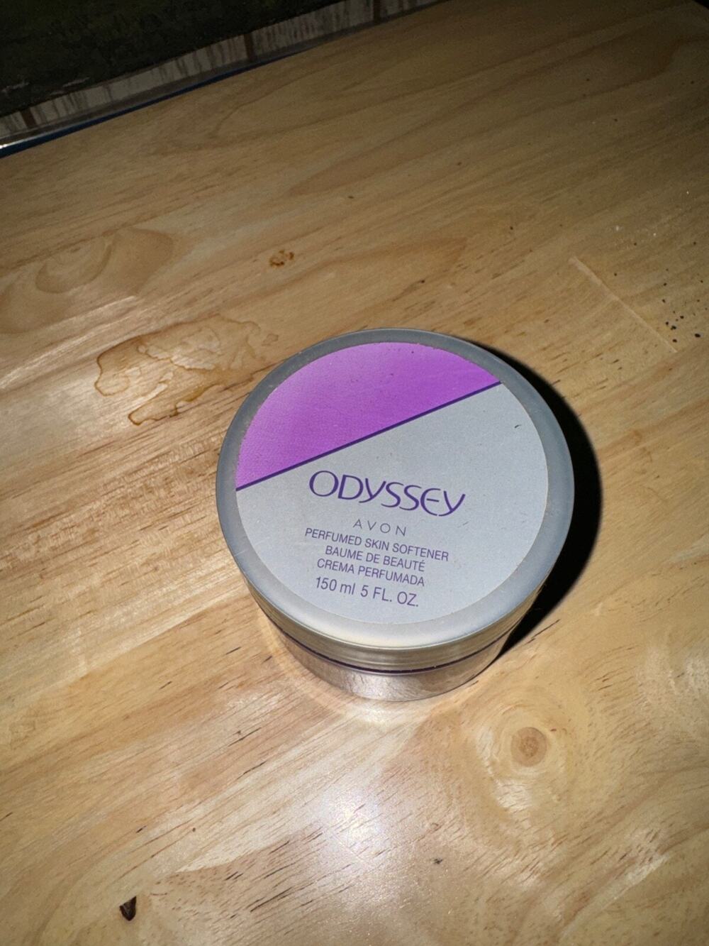 Avon odyssey perfumed skin softener 5 fl oz.